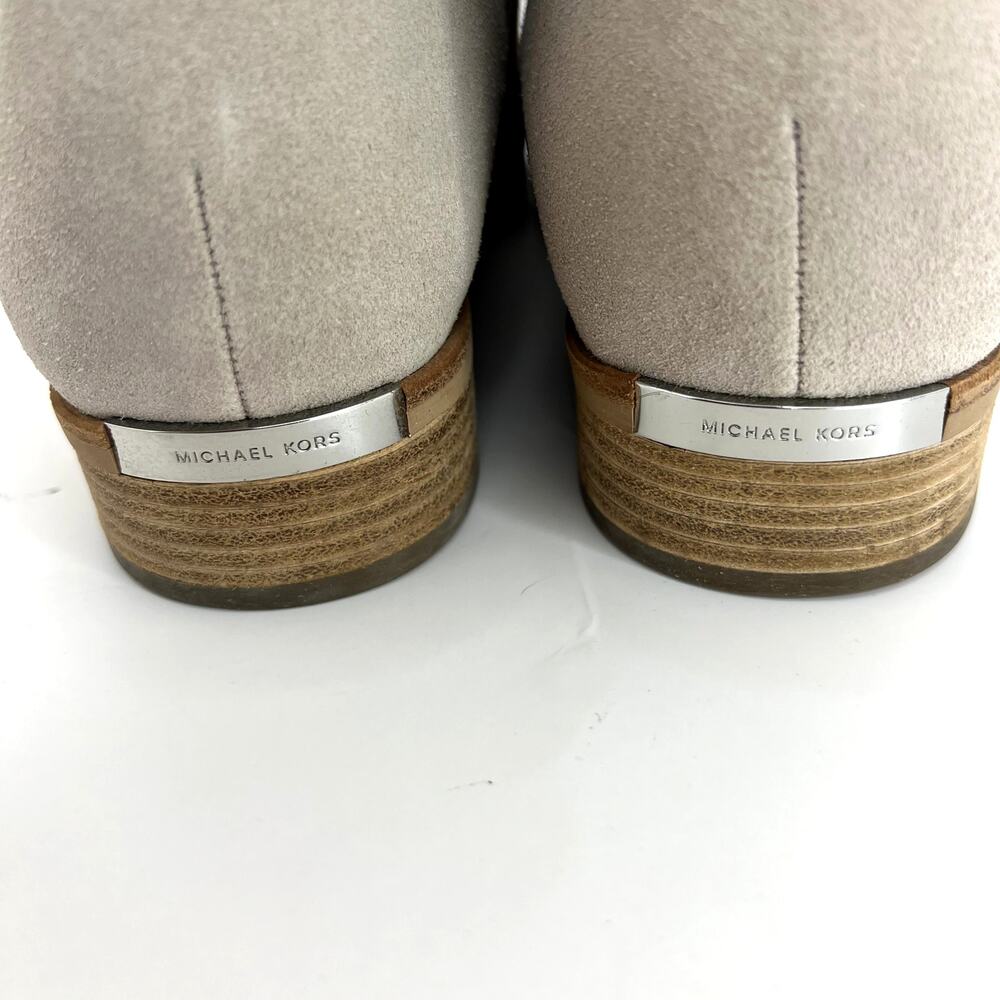 MICHAEL Michael Kors Sunny Bootie Natural Suede Laser Cut Western Boot 9.5 - Picture 4 of 11